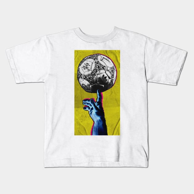 La Mano de Dios Kids T-Shirt by Paskwaleeno